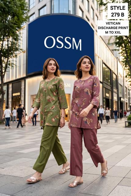 Ossm 279 B catalog modest co ord sets wholesale