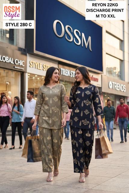 Ossm 280 C catalog co ord set women summer