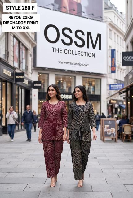 Ossm 280 F catalog co ord set for women winter