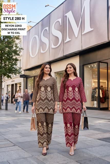 Ossm 280 H catalog co ord sets womens