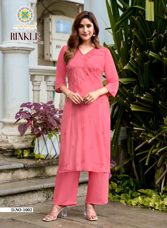 Passion Tree Rinkle vol 1 catalog wholesale co ord sets manufacturers in india
