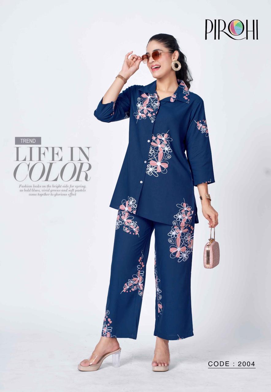 Pirohi Royal 0.1 catalog coord set wholesale price in kolkata
