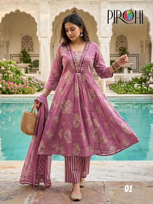 Pirohi Sonia catalog cotton long kurtis wholesale