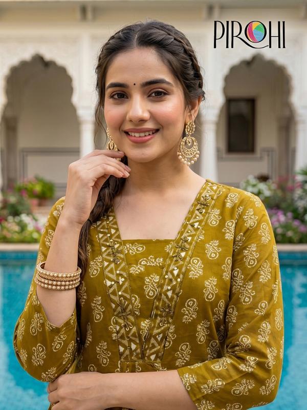 Pirohi Sonia catalog cotton long kurtis wholesale