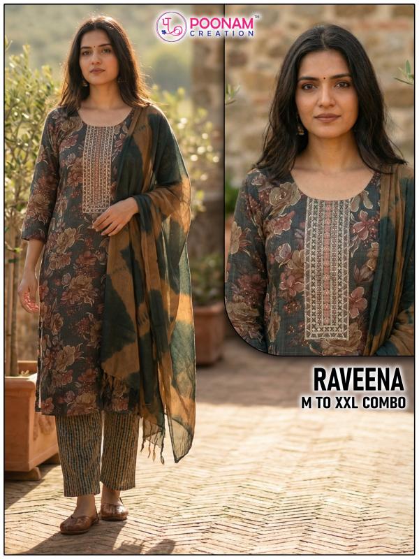 Poonam Raveena catalog ethnic kurtis wholesale