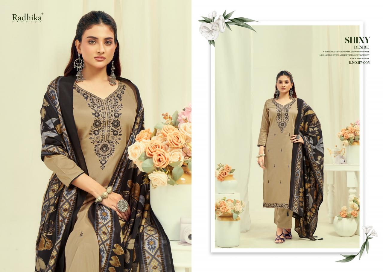 Radhika Azara Shafinaz vol 2 catalog cotton dress material wholesale market in surat
