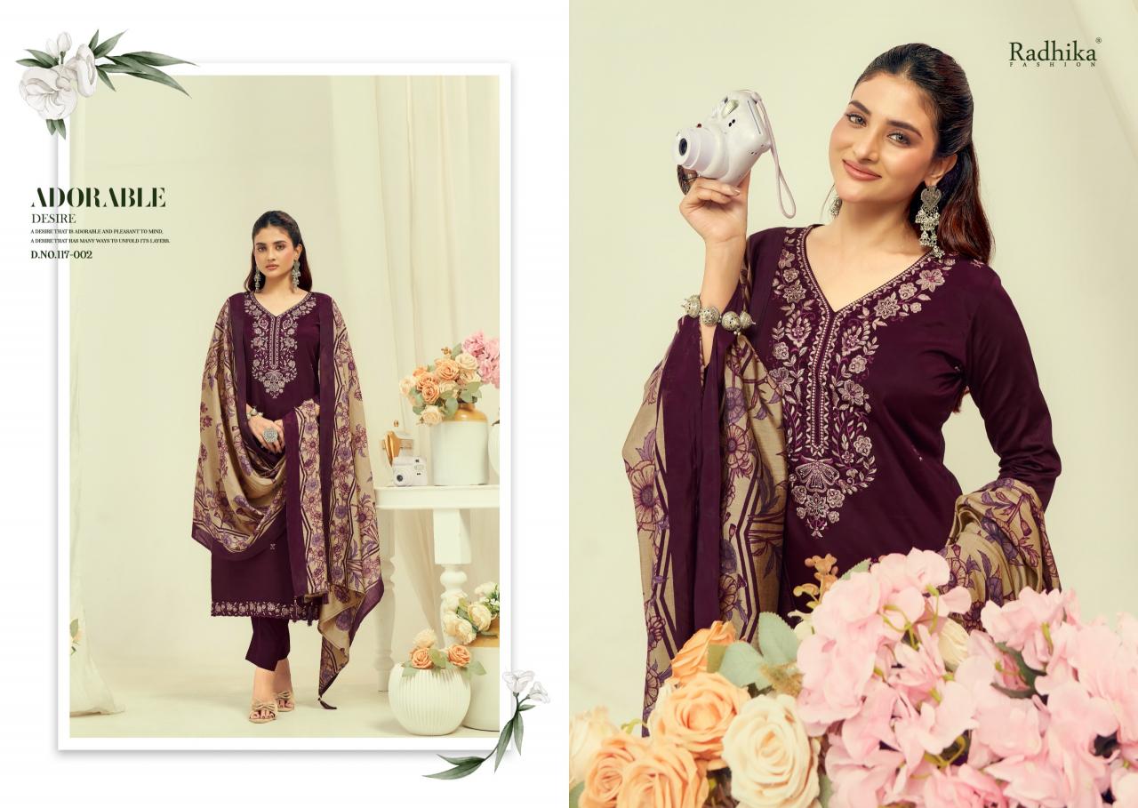 Radhika Azara Shafinaz vol 2 catalog cotton dress material wholesale market in surat
