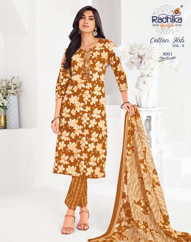 Radhika Lifestyle Cotton Fab Vol 8 catalog wholesale market in delhi for kurtis price