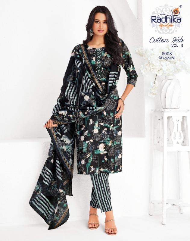 Radhika Lifestyle Cotton Fab Vol 8 catalog wholesale market in delhi for kurtis price