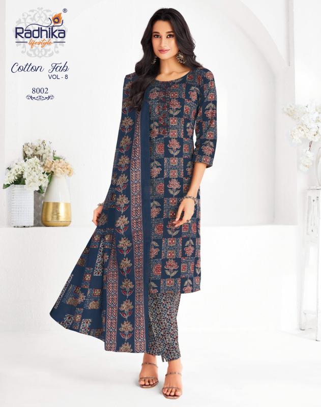 Radhika Lifestyle Cotton Fab Vol 8 catalog wholesale market in delhi for kurtis price