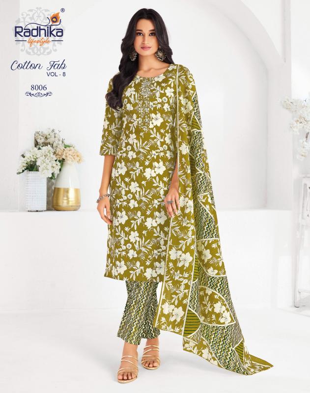 Radhika Lifestyle Cotton Fab Vol 8 catalog wholesale market in delhi for kurtis price