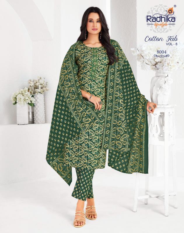 Radhika Lifestyle Cotton Fab Vol 8 catalog wholesale market in delhi for kurtis price