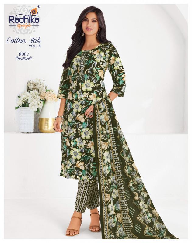 Radhika Lifestyle Cotton Fab Vol 8 catalog wholesale market in delhi for kurtis price