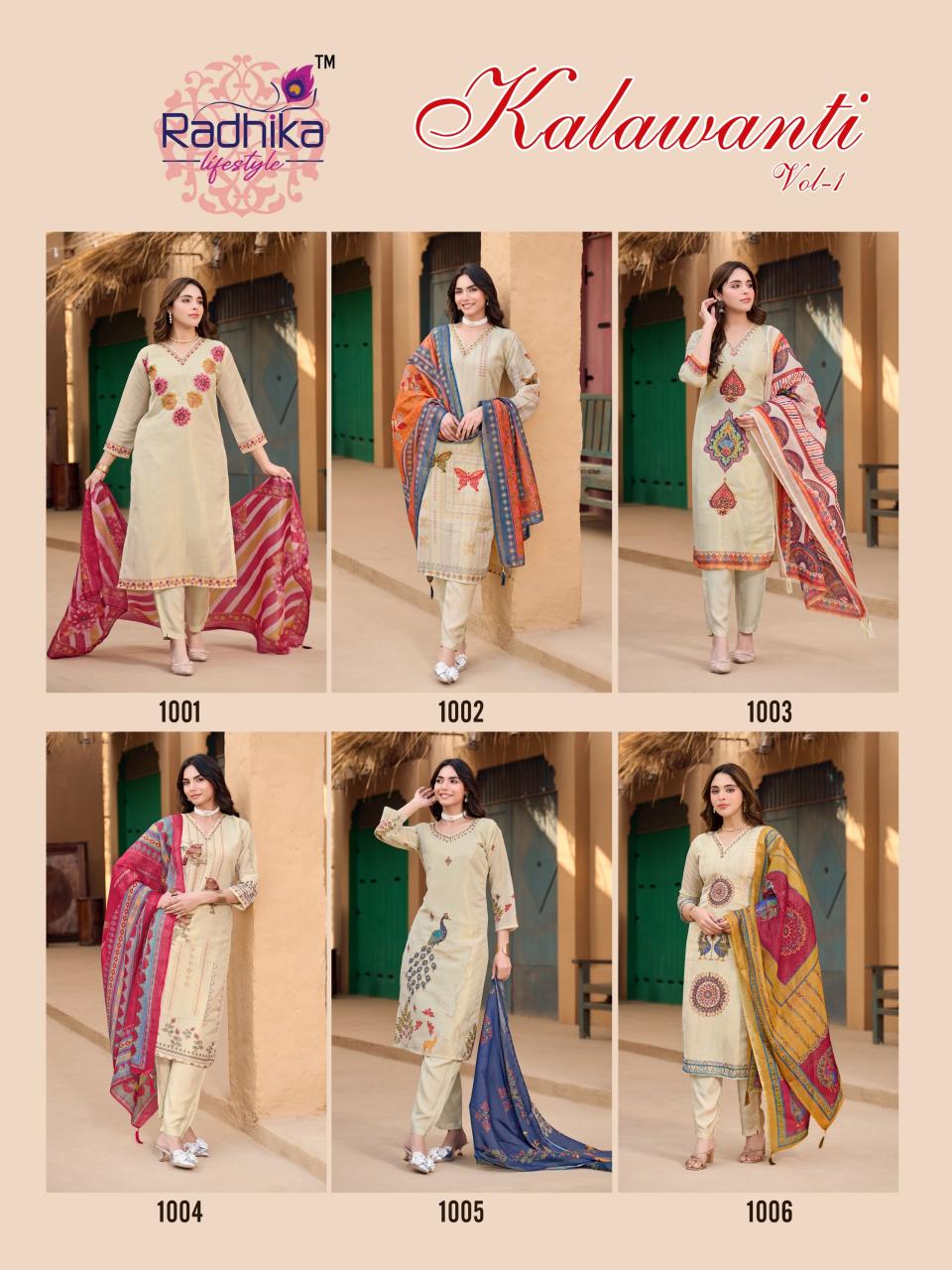 Radhika lifestyle Kalawanti vol 1 catalog best designer kurtis mumbai wholesale