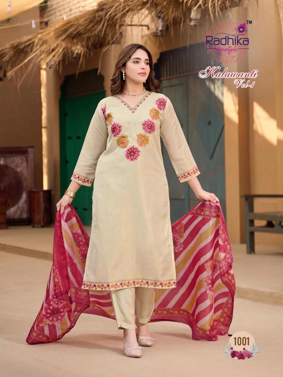 Radhika lifestyle Kalawanti vol 1 catalog best designer kurtis mumbai wholesale