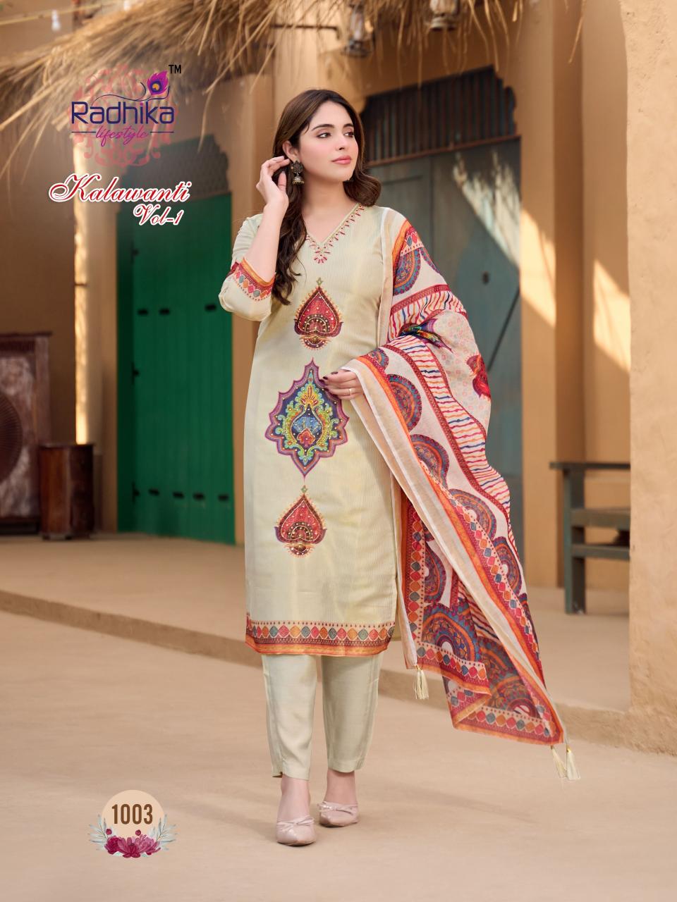 Radhika lifestyle Kalawanti vol 1 catalog best designer kurtis mumbai wholesale
