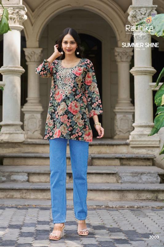 Radhika Lifestyle Summer Shine vol 3 catalog cotton kurti wholesale in chhattisgarh