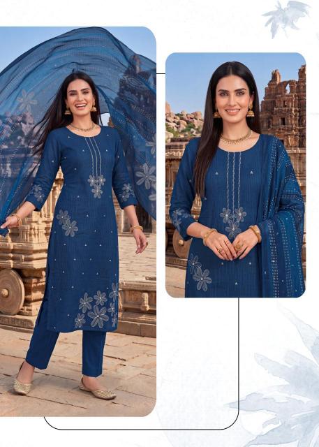 Rahi Rising Silver Vol-4 – Kurti Pant With Dupatta - Wholesale Catalog