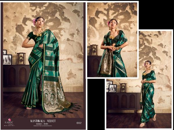 Rajtex Kanthkala Velvet catalog mumbai saree wholesale market