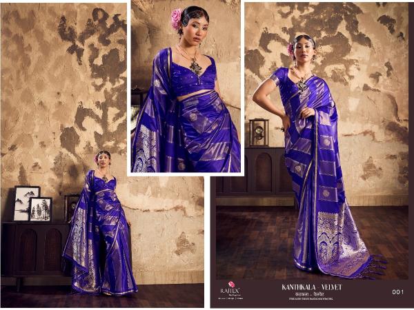 Rajtex Kanthkala Velvet catalog mumbai saree wholesale market