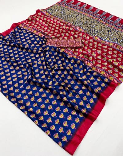 Rajtex Pure Ajrakh 045 catalog surat saree lot wholesale