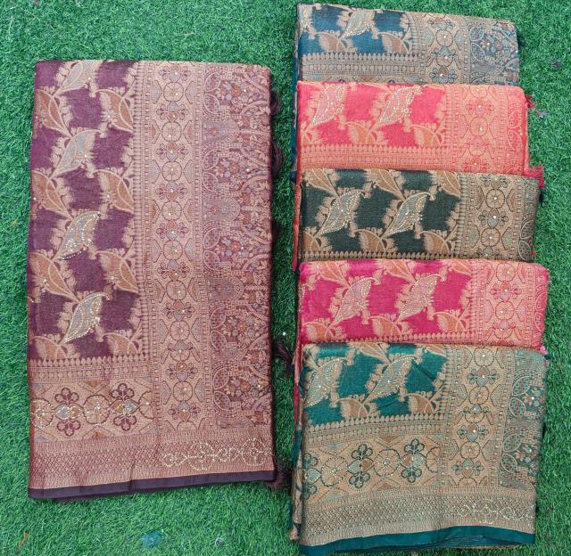 Reva Melody Organja Swaroski vol 1 catalog surat saree wholesalers