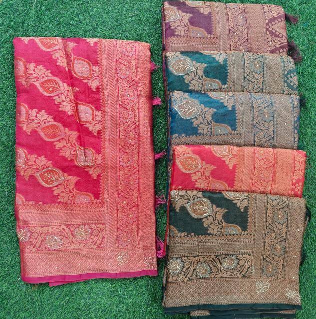 Reva Melody Organja Swaroski vol 3 catalog surat saree wholesaler