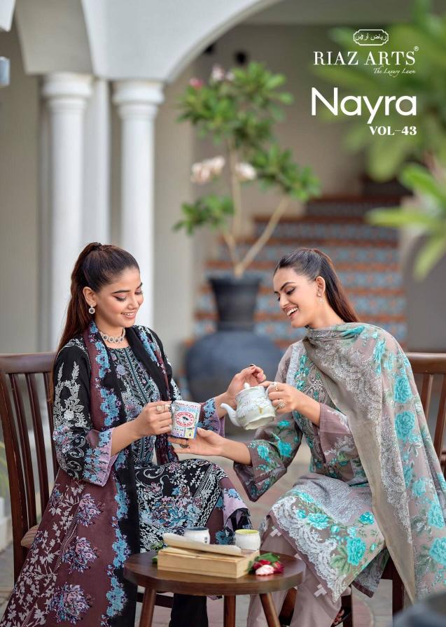Riaz Arts Nayra vol 43 catalog cotton dress material surat