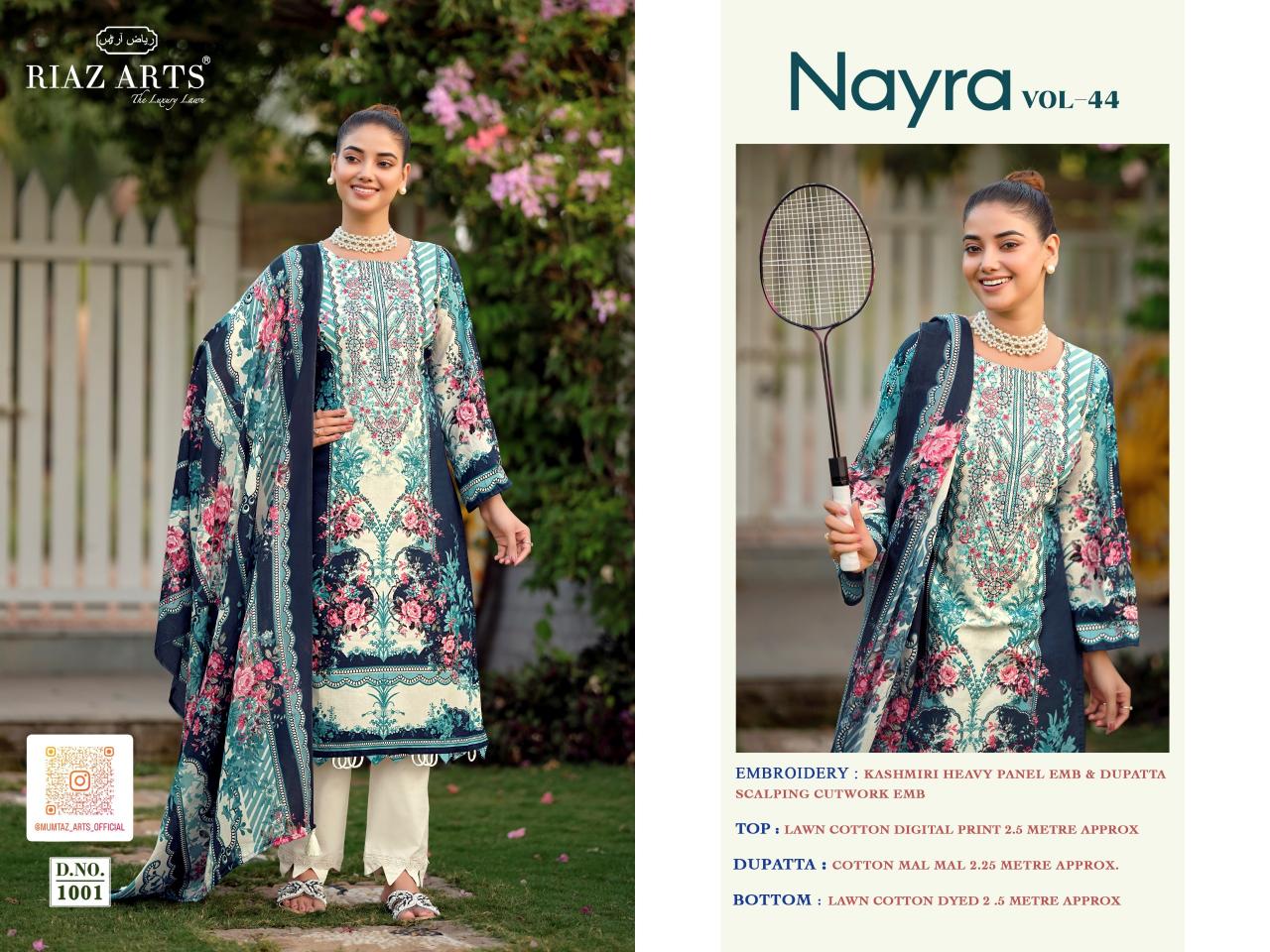 Riaz Arts Nayra vol 44 catalog ethnic dress material surat