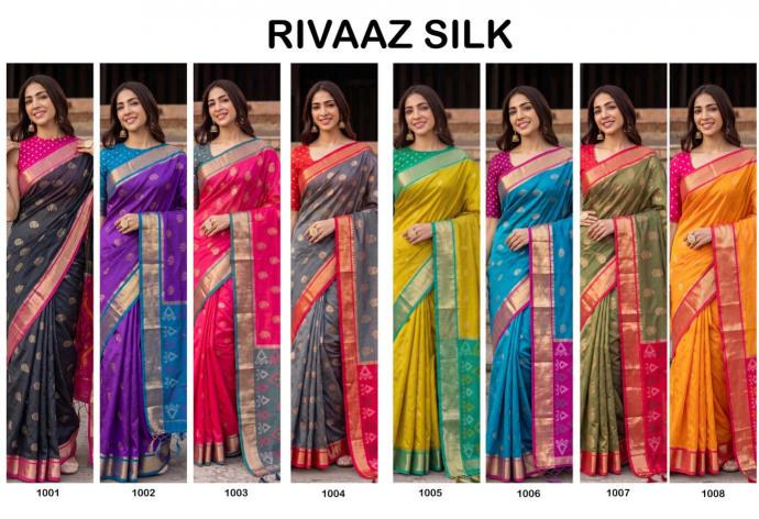 RIVAAZ SILK by SHREE SHYAM FASHION fancy designer Pochampalli Soft Silk fabric saree wholesale with Fancy latkan
