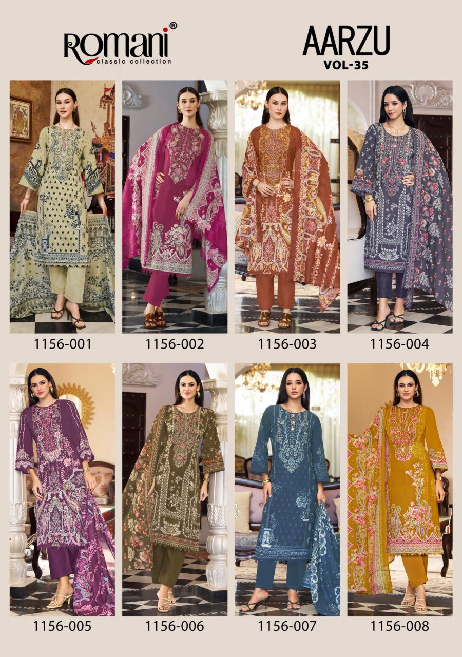 Romani Aarzu Vol 35 – Pakistani Kurti Pant With Dupatta