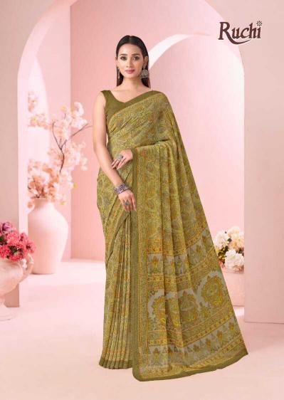 Ruchi Raagini Georgette catalog saree in wholesale