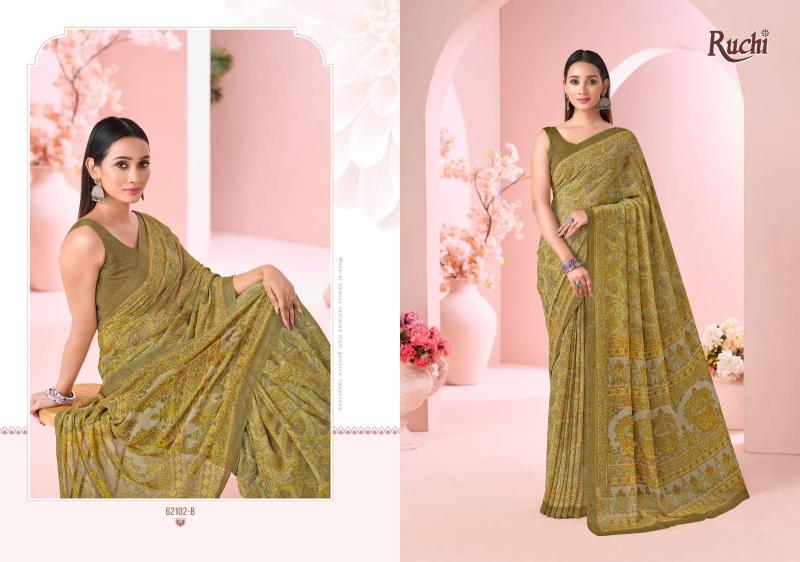 Ruchi Raagini Georgette catalog saree in wholesale