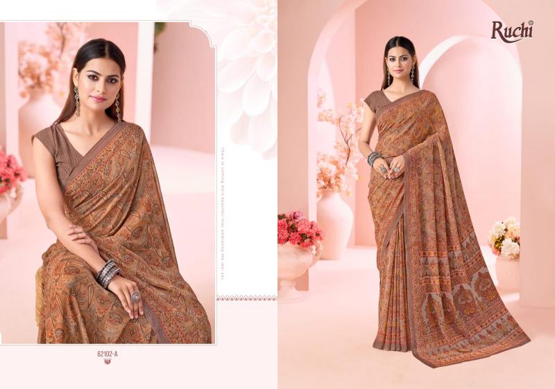 Ruchi Raagini Georgette catalog saree in wholesale
