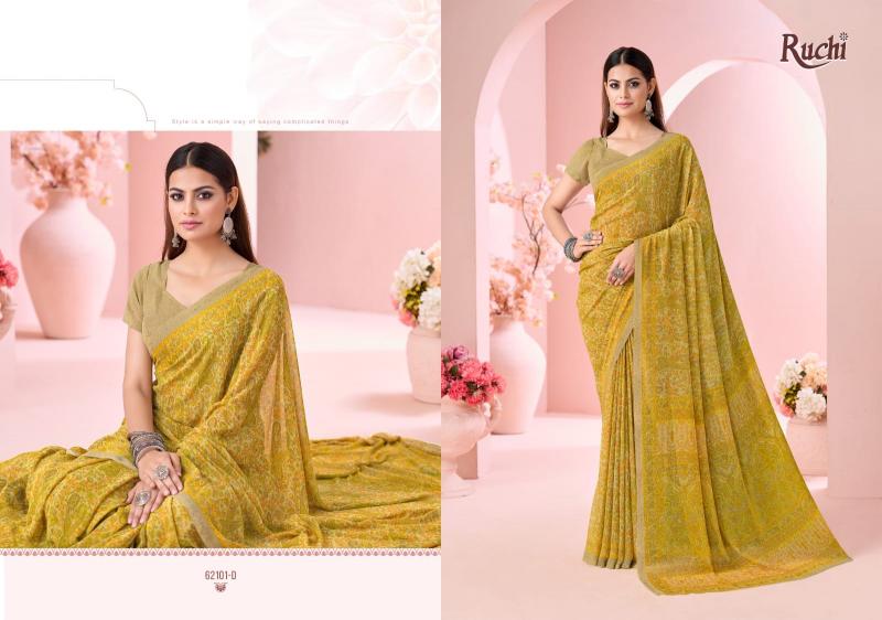 Ruchi Raagini Georgette catalog saree in wholesale
