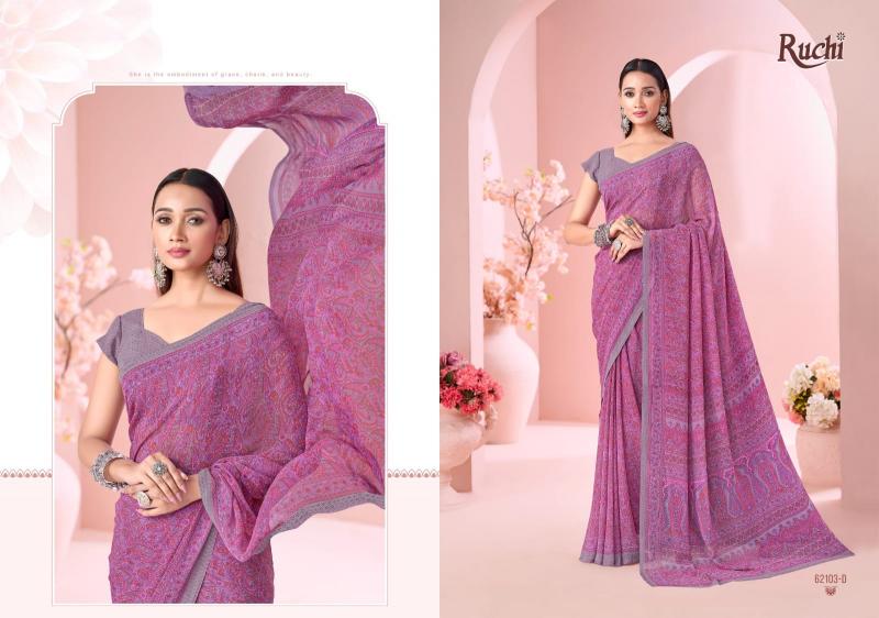 Ruchi Raagini Georgette catalog saree in wholesale