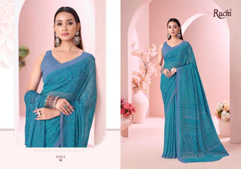 Ruchi Raagini Georgette catalog saree in wholesale