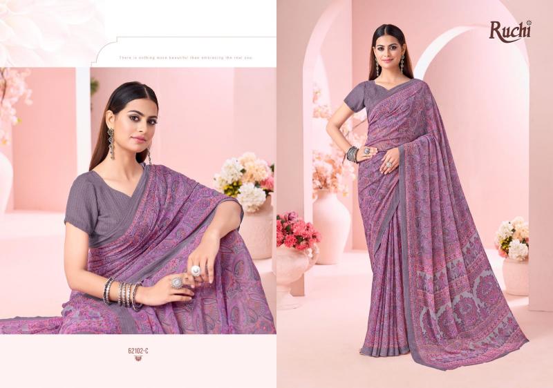 Ruchi Raagini Georgette catalog saree in wholesale
