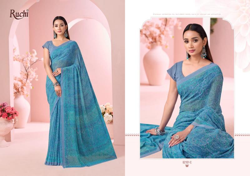 Ruchi Raagini Georgette catalog saree in wholesale