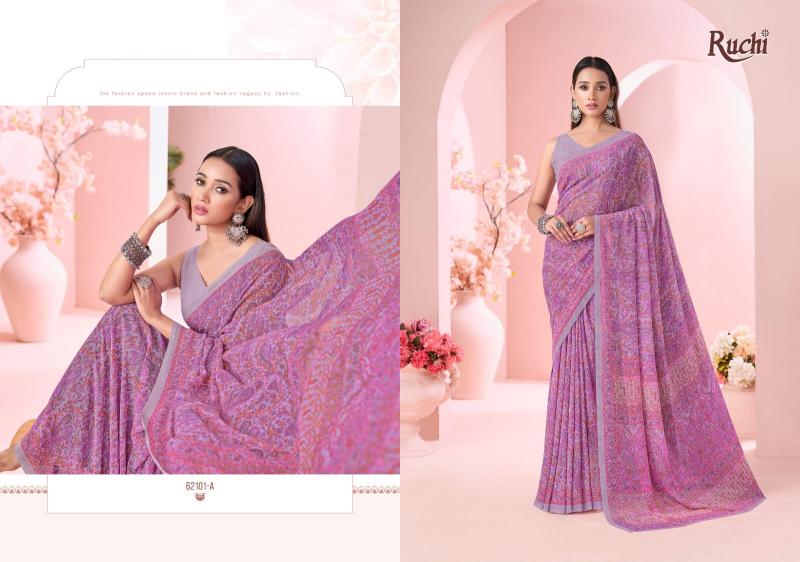 Ruchi Raagini Georgette catalog saree in wholesale