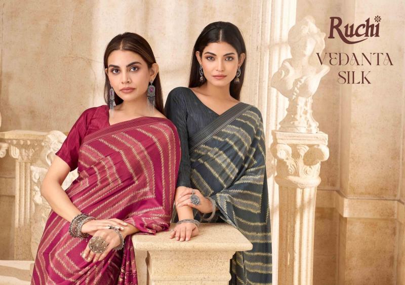 Ruchi Vedanta Silk vol 54 catalog wholesale market of saree