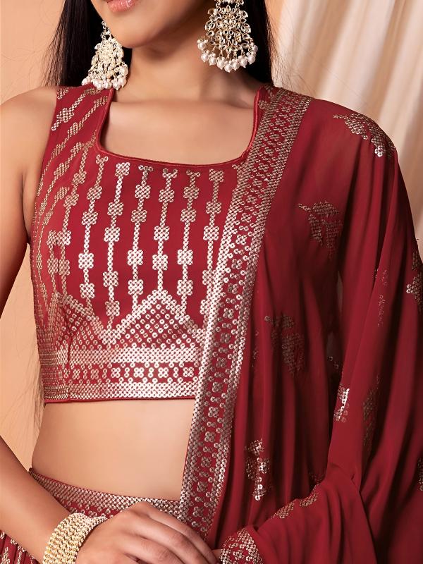 Sabella 15116 Maroon catalog wholesale lehenga market in mumbai with price