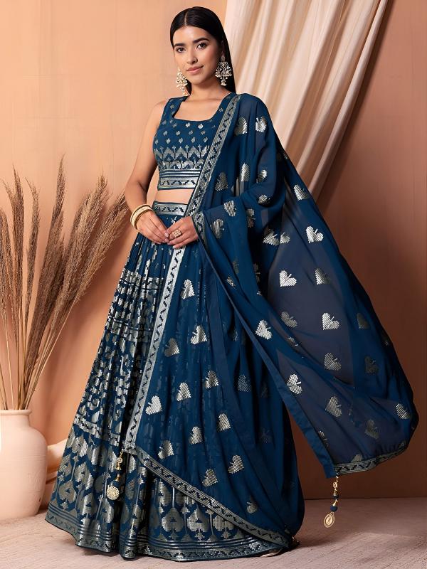 Sabella 15117 Blue catalog wholesale lehenga market in kolkata