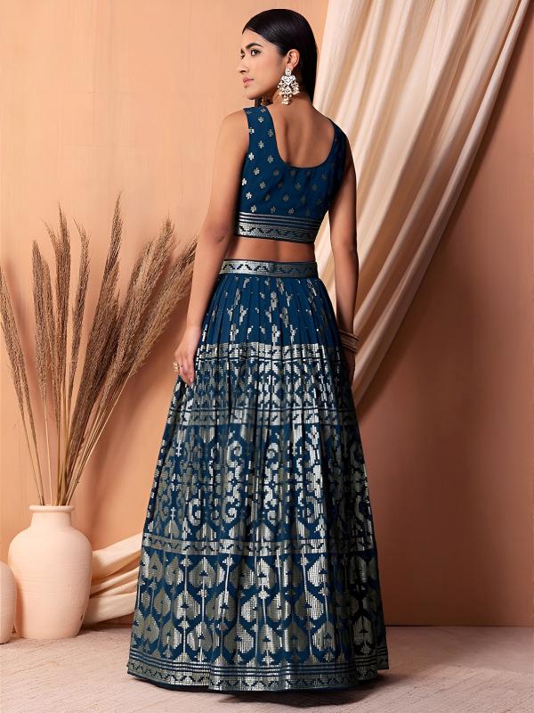 Sabella 15117 Blue catalog wholesale lehenga market in kolkata