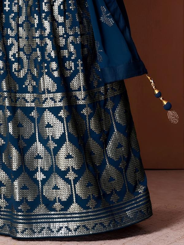 Sabella 15117 Blue catalog wholesale lehenga market in kolkata