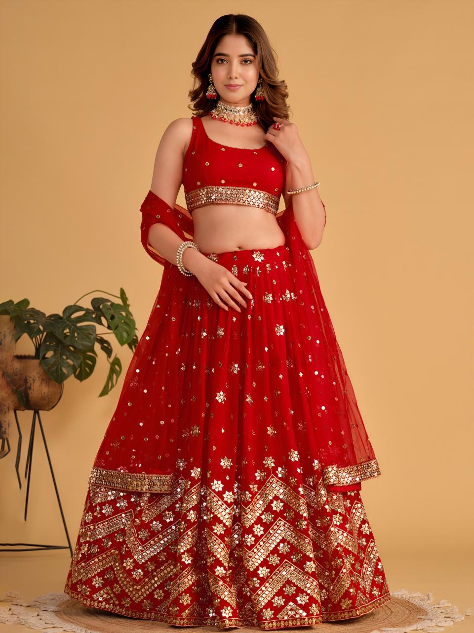 Sabella 5059 Red catalog wholesale lehenga shop in chennai