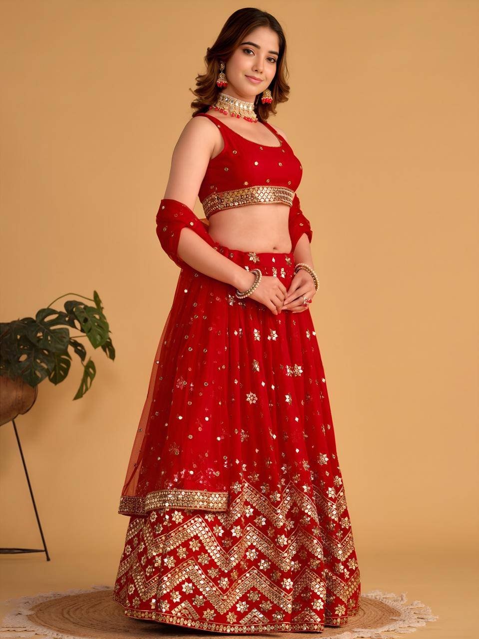 Sabella 5059 Red catalog wholesale lehenga shop in chennai
