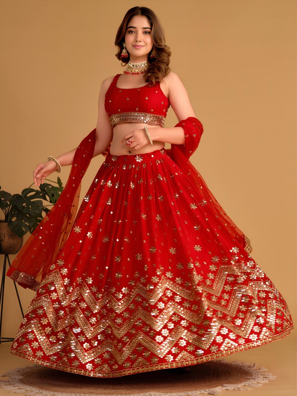 Sabella 5059 Red catalog wholesale lehenga shop in chennai