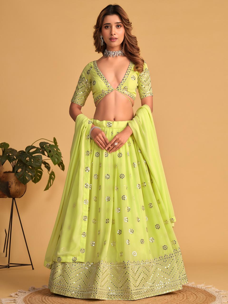 Sabella 5060 Lime catalog wholesale lehenga shop in chennai