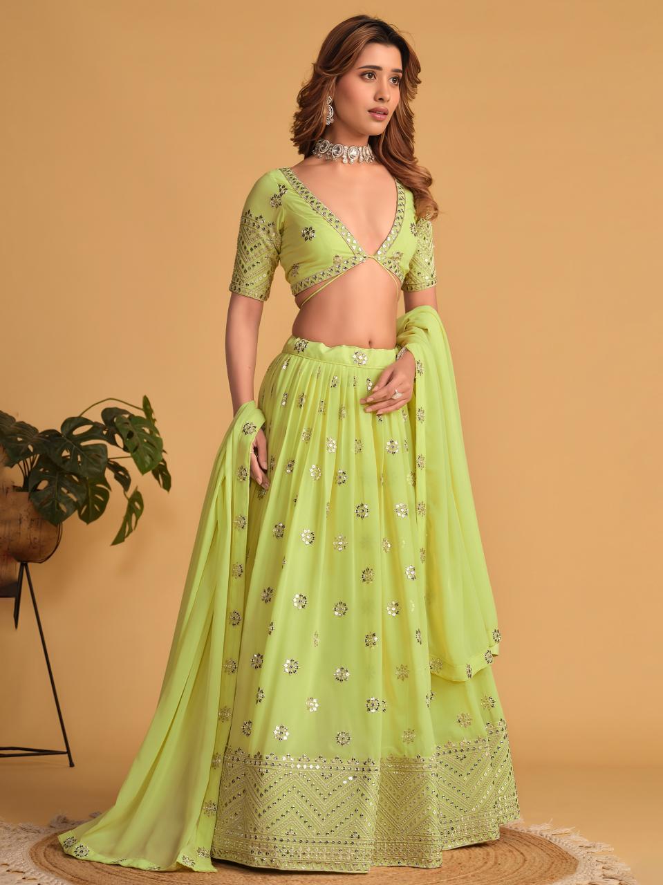 Sabella 5060 Lime catalog wholesale lehenga shop in chennai